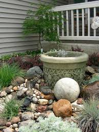 Small Rock Garden And Fountain Rock