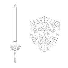 Master sword coloring page