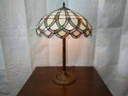 antique stained glass lamp ing out