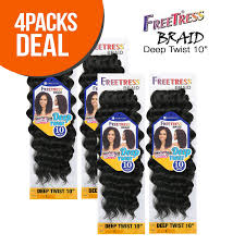 That's where new free tress crochet braids come in. Amazon Com Multi Pack Deals Freetress Synthetic Hair Crochet Braids Deep Twist 10 4 Pack 2 Beauty