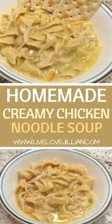 I love this as a filling, tasty and inexpensive dinner for those cold winter evenings. If You Re Looking For A Homemade Creamy Chicken Noodle Soup For Dinner This Is T Chicken Soup Recipes Homemade Chicken And Noodles Soup Recipes Chicken Noodle