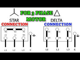 star delta connection 3 phase motor