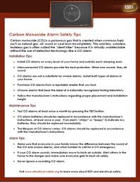 If your co detector is falsely. Esfi Carbon Monoxide Fact Sheet