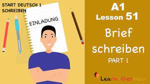 learn german brief schreiben