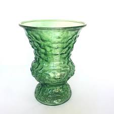 Vintage Emerald Green Glass Vaas