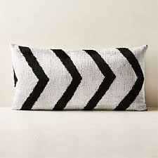 modern black and white pillows cb2