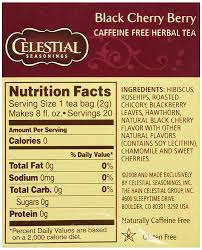 celestial seasonings herbal tea black