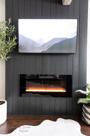 modern diy electric fireplace and