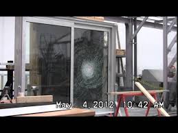 hurricane resistant glass door test
