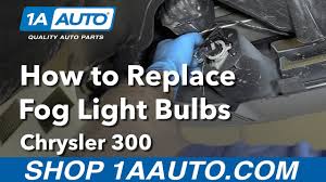 How To Replace Fog Light Bulbs 05 10 Chrysler 300