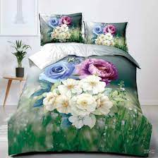 100 cotton bedding 3d quilt cover