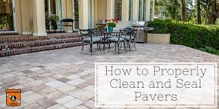 properly clean and seal pavers