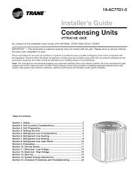 Trane Xb16 Air Conditioner Installation Manual Manualzz Com