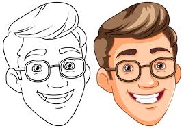 cartoon face drawing images free