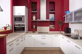 Single wall kitchen with red cabinets and black island. 27 Red Kitchen Ideas Cabinets Decor Pictures Designing Idea