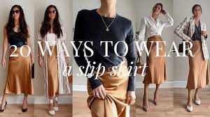 20 slip skirt outfit ideas styling