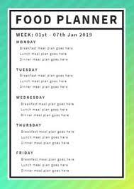Meal Planning Template Create Your