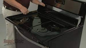 With the top open, you will be able to see that the heating elements are actually held in place with two flat metal bars, each holding two burners on a standard stove. Whirlpool Gas Range Main Top Replacement W10527866 Youtube