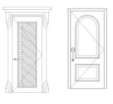 Arc Design Door Elevation Detail Dwg