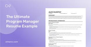 First, know that resume bullet points are more often reserved for achievements. Program Manager Resume Guide Examples And Advice For 2021