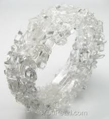multi strand stretchy crystal quartz gemstone bracelet