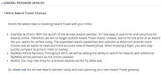 Delta Air Lines No Longer Publishes Award Travel Chart