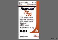 humulin 70 30 uses side effects