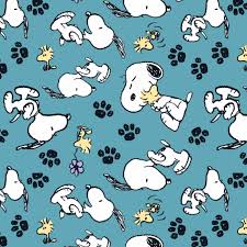Woodstock Snoopy Peanuts Fabric
