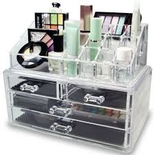 acrylic cosmetic makeup organizer case