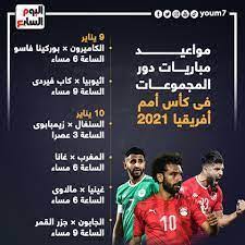 مباريات امم افريقيا اليوم