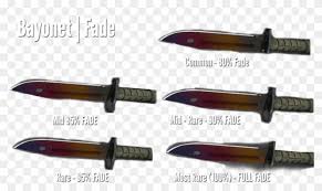 The skin is available in the shadow case. Csgo Fade Knife Awesome Steam Munity Guide Cs Go Bayonet Fade Patterns Clipart 3211853 Pikpng