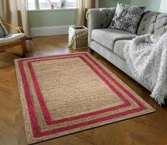 handmade jute floor carpet living