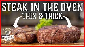 how to cook steak in oven thin
