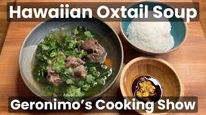 hawaiian style oxtail soup in the