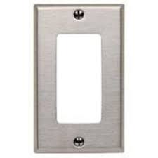 White, ivory and other colors available. Leviton 84401 40 Decora Wallplate 1 Gang Type 302 Stainless Steel Gexpro