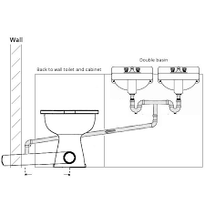 bathroom sink waste connection to soil