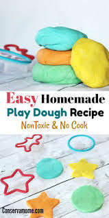 easy homemade play dough recipe no cook