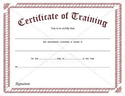 Training Certificate Template Free Download Iso Certification Co