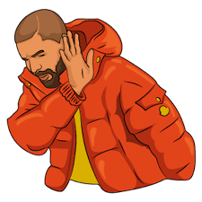 Drake Hotline Bling NO Meme - Sticker Mania