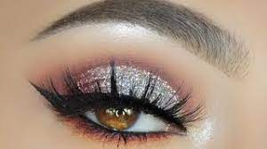 elegant silver glitter eye look sofie