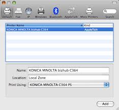 Konica minolta drivers, bizhub c360 driver mac, konica minolta support, download for windows10/8/7 and xp (64 bit and 32 bit), pcl and ps driver and driver mac os x, review, and specification. Using With An Appletalk Connection