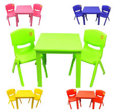childrens kids plastic table and chairs