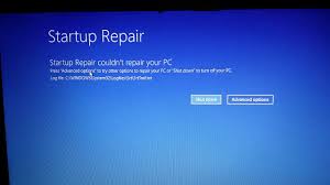 Startup Repair Couldnt Repair Your Pc Srttrail Txt Repairing An