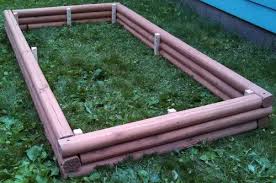 Raised Garden Bed With Landscaping Timbers