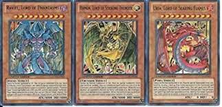 Many fans know about the 'egyptian god' cards from the. Amazon Com Yugioh Gx Legendary Collection 2 Single Card Ultra Rare Set Of The 3 Sacred Beast Cards Uria Hamon Raviel Toys Games