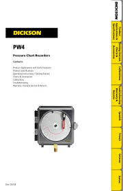 Pw4 Pressure Chart Recorders Dickson Pdf Catalogs