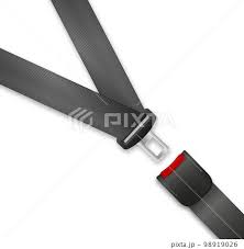 Safety Seat Belt Open And Closed