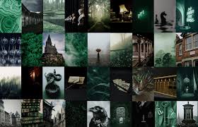 slytherin aesthetic wall collage kit