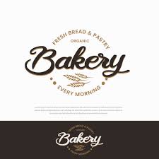 retro bakery bake logo design and