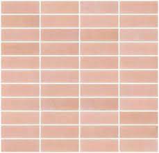 opaque blush pink glass subway tile